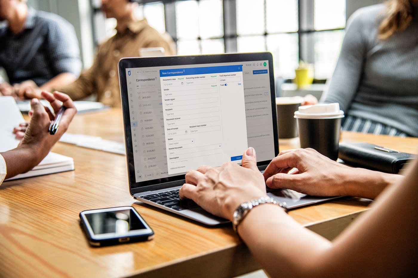 Working-with-correspondence in Jusnote