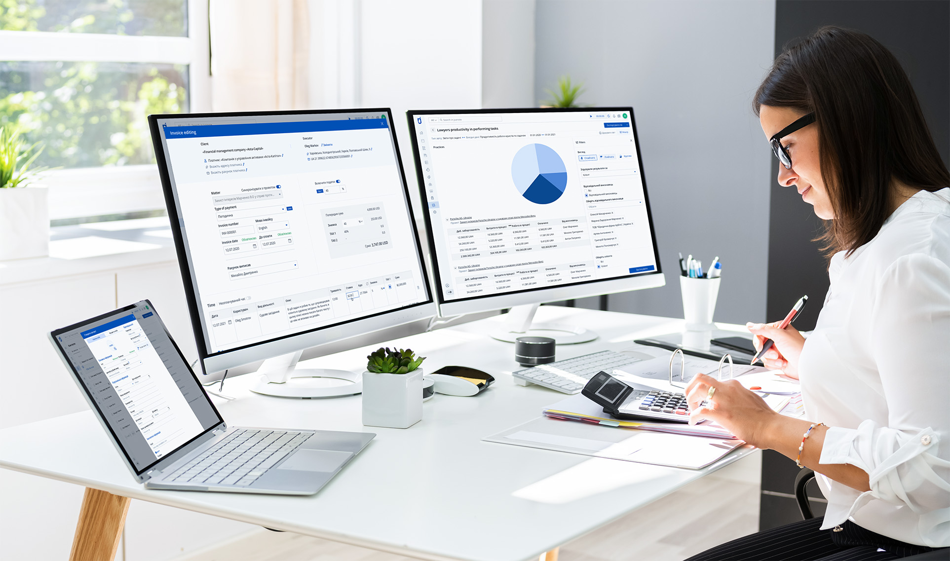 Payments tracking in Jusnote