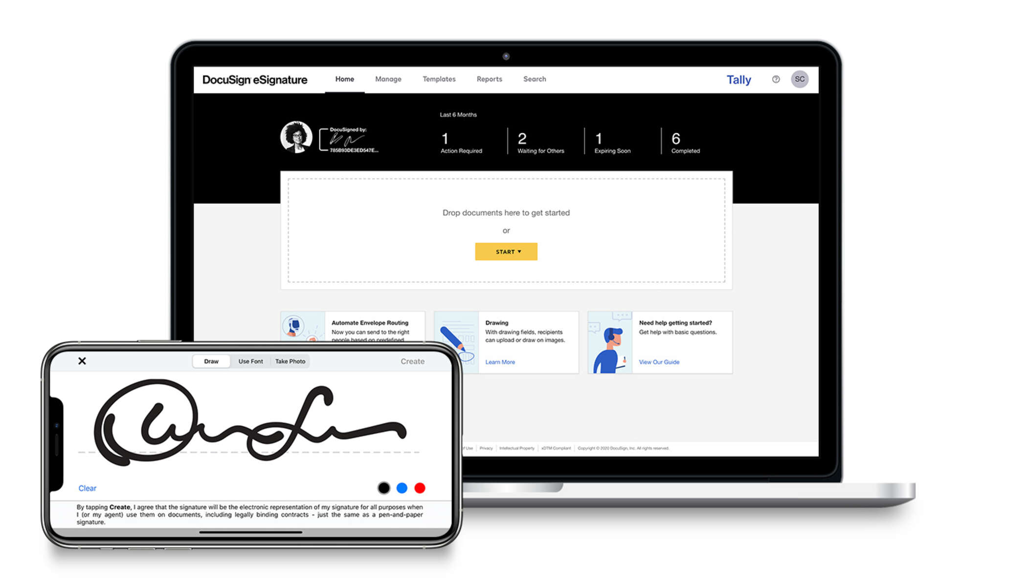 how to sign a doc using docusign